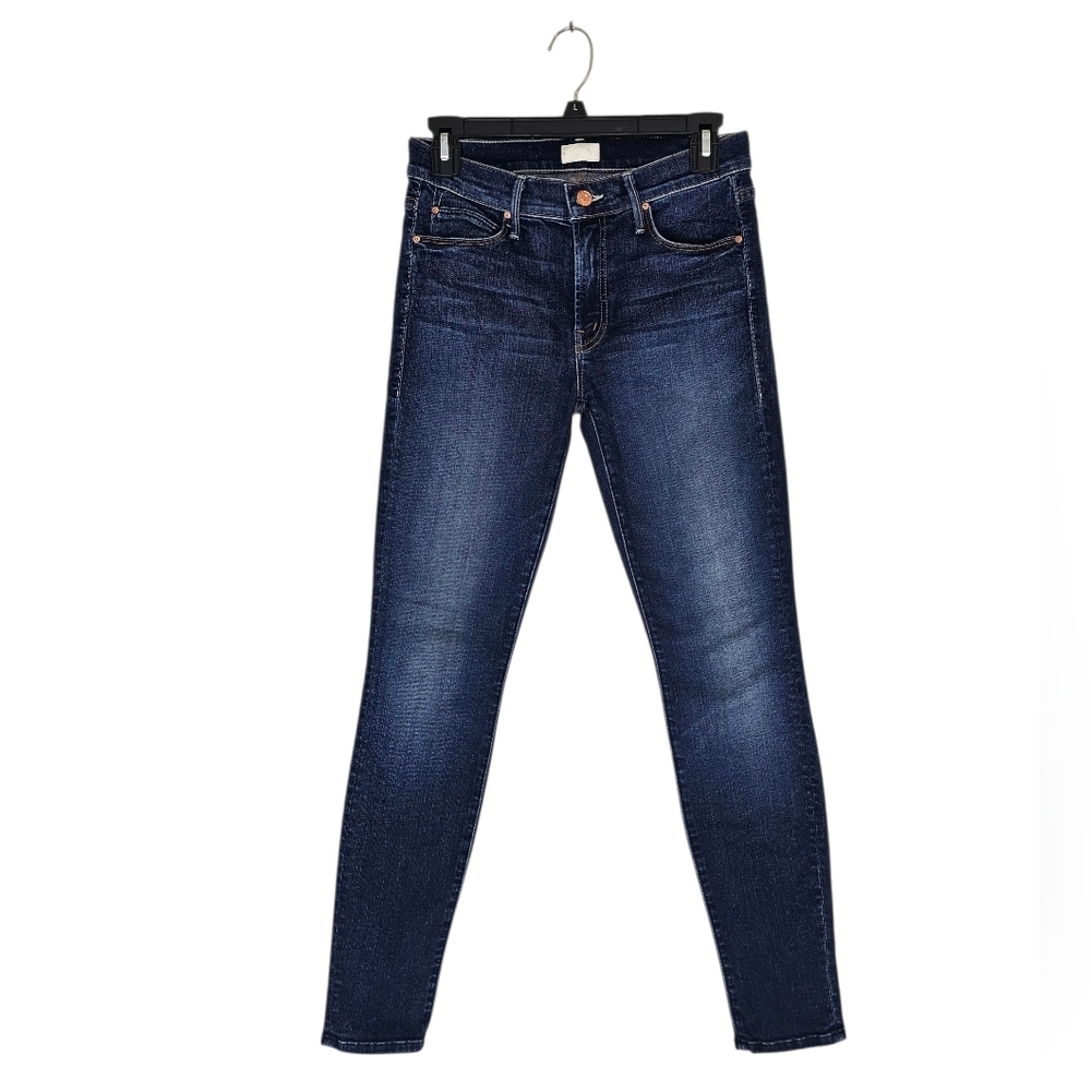 MOTHER The Charmer Mid Rise Skinny Leg Ankle Blue Jeans‎ 26 Preowned